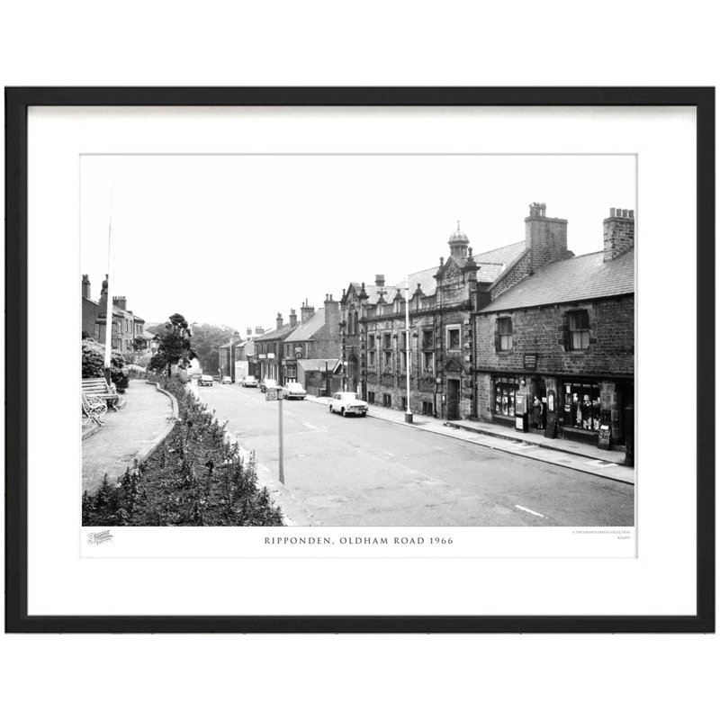 Ripponden, Oldham Road 1966 by Francis Frith - Single Picture Frame Print, 28cm H x 36cm W x 2.3cm D