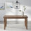 Lassiter Rubberwood Rectangular Solid Wood Top Dining Table