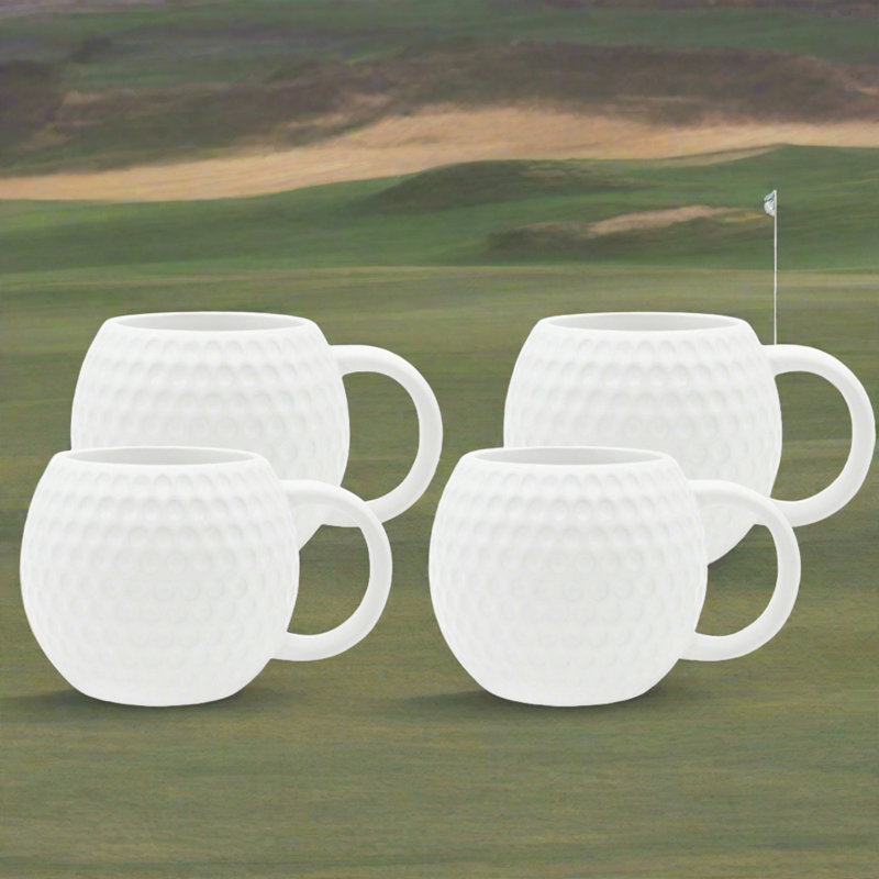 Tasse à balles de golf Godinger, Rose / Rouge / Blanc
