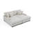 Oversized Upholstered Offwhite Chenille Sleeper Sofa Bed Lounge sofa with Armrests & Throw Pillows-69943608