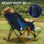 Chaise berçante de camping surdimensionnée avec coussin, Temmo pliant portable pour adultes, support 350 lb-1790214247
