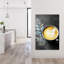 «Latte Feather Elegant Abstract Contemporary Plant Landscape», art mural-129143070