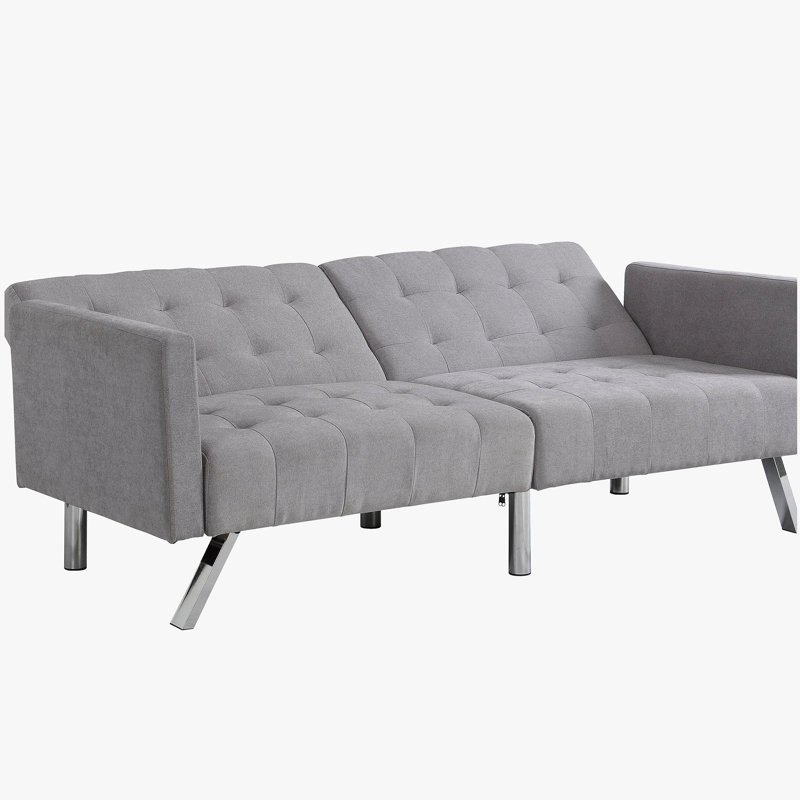 Canapé-lit Canapé-lit convertible gris clair pliable