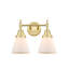 Éclairage pour meuble-lavabo à 2 lumières 17 po Caden Cone-276686800-363304680-363304682