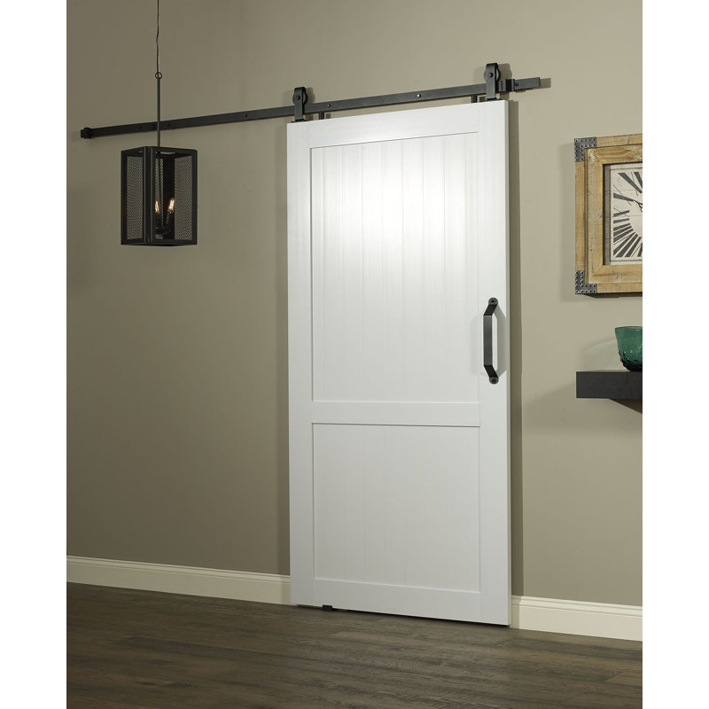 LTL Home Products Millbrooke 84 in. H Barn Door with Barn Door Hardware, 42" x 84", White