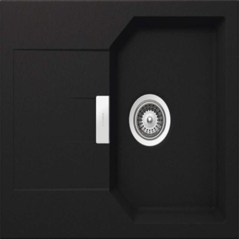 Schock Single Bowl Inset Kitchen Sink, Onyx