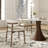 Stone Round Boydton With 4/6 Premium Solid Wood Leather Upholstered Dining Chairs For Kitchen/Dining Room-1663682360-1663682359-1663007669
