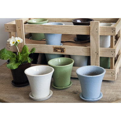Ensemble de pots à fleurs en terre cuite 16 pièces Bania