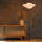 Atlas 65" Modern Black LED Floor Lamp with Unique Resin Shade