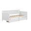 Lit de jour en bois de pin avec deux tiroirs de rangement-559741633