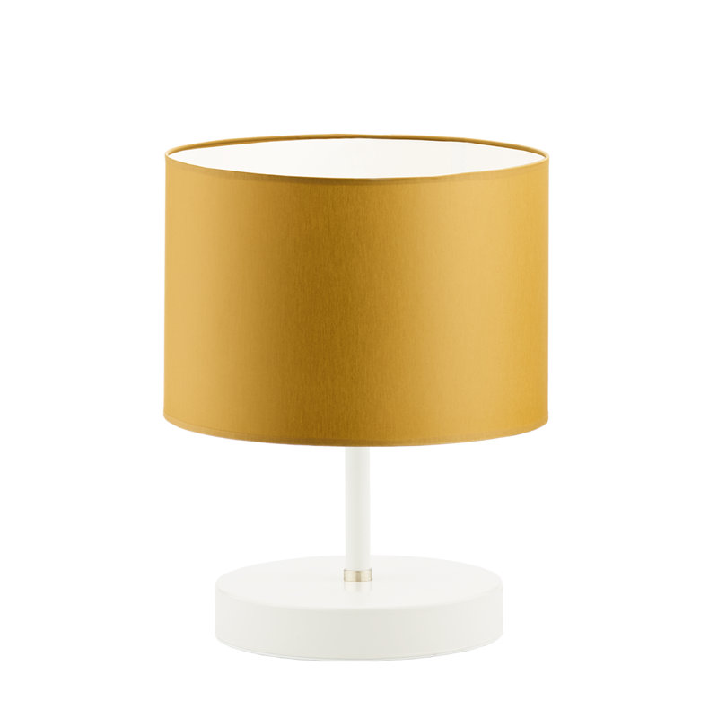 Antinio Metal Table Lamp, Yellow, White, White