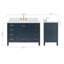 Ensemble de meuble-lavabo simple 48 po -974822644