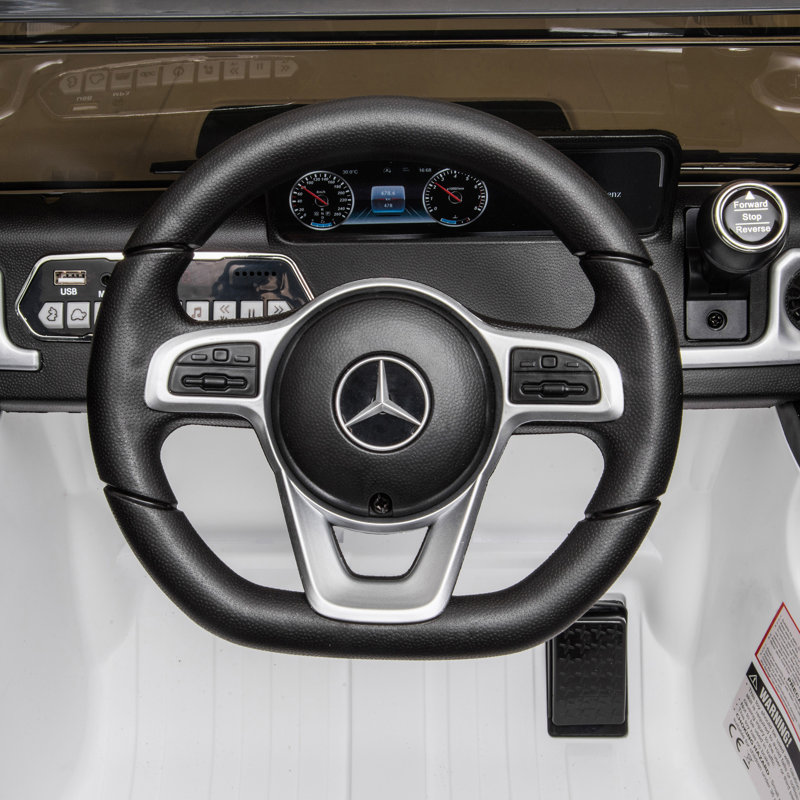 White 12V Mercedes Benz G500 Kids Ride-On Truck