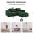2-Seater Free Conversion Sofa-318377449-318377448