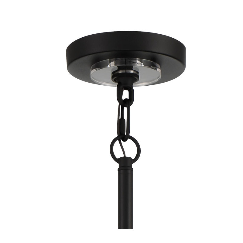Luminaire suspendu tambour 6 lumières Cedriot, H 66,63 po x l 25,5 po x P 25,5 po