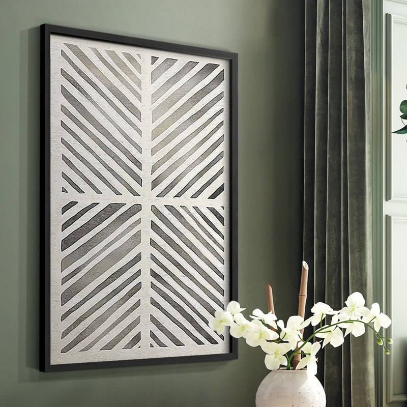 Abstract CLXI Framed Print - Ready To Hang - Made in USA, 10" H x 8" W, Black