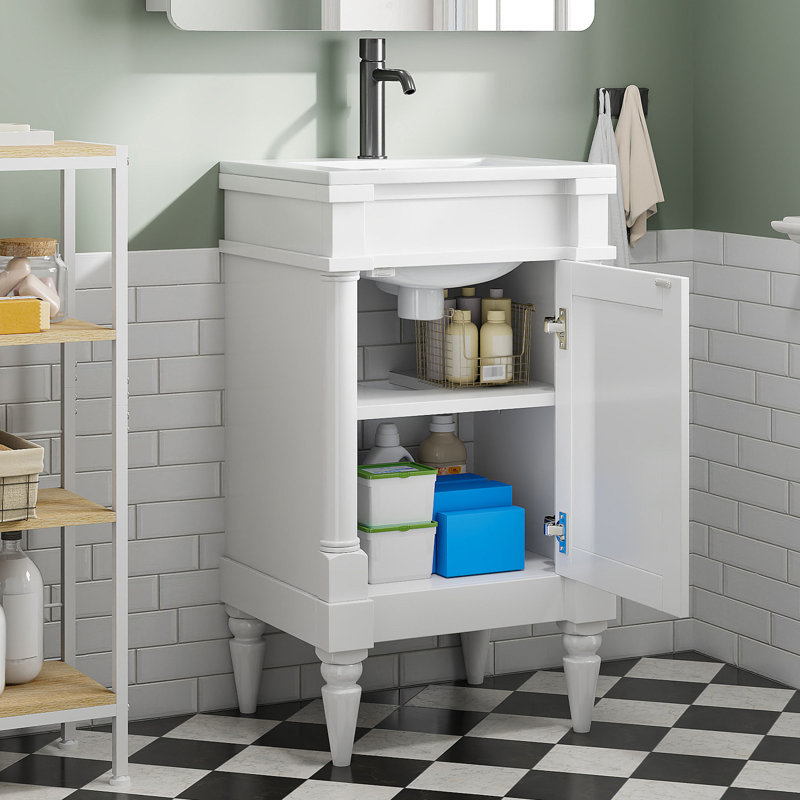 Meuble-lavabo de 18 po Violette, White