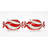 Ceramic Peppermint Candy Dish Set of 2