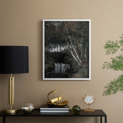 «Vintage Landscape», reproduction encadrée en bois massif