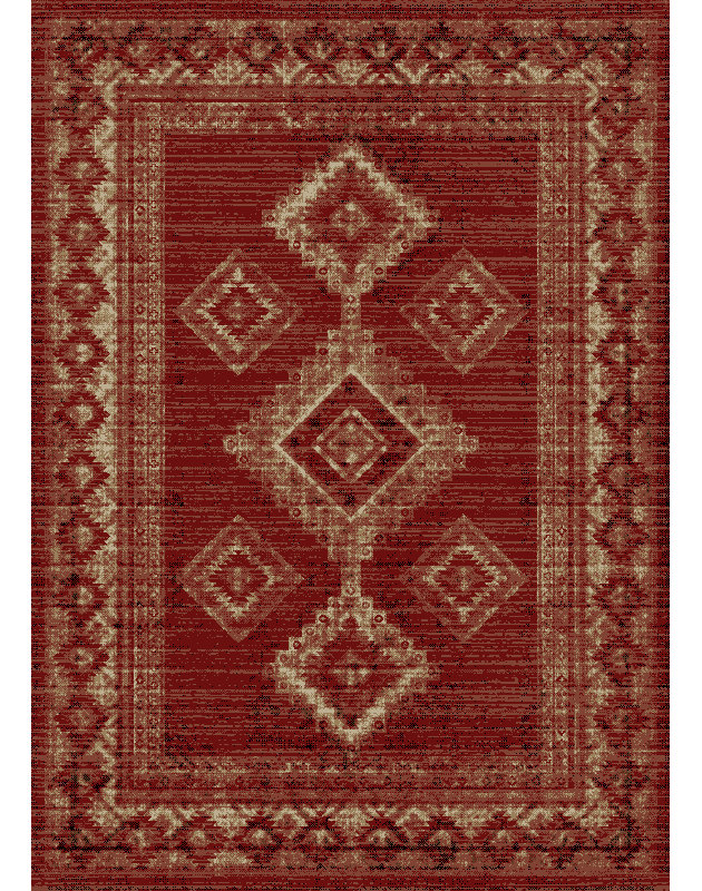 Tonnerre antique, Rectangle 5 pi 3 po x 7 pi 3 po