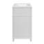Meuble-lavabo de salle de bain d'inspiration française avec lavabo en céramique et rangement à fermeture en douceur-702562630