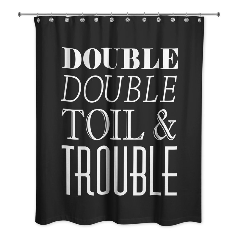 Rideau de douche simple double toil & difficulté Sylar