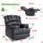 Chemika 40" Wide Oversize Upholstery Manual Recliner-233571076