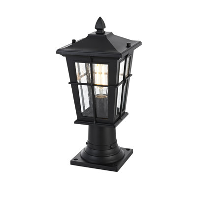 Lampadaire d'extérieur noir de 7 pouces Joelle