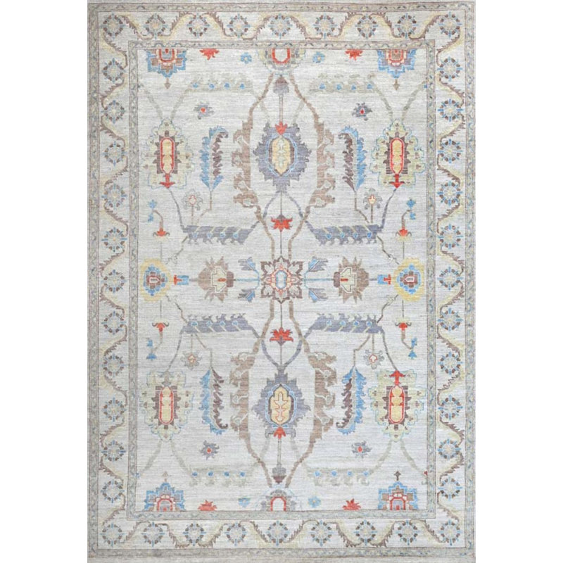 Oushak Collection, Transitional One-of-a-Kind Rectangle 10'1" X 13'8" Hand Knotted Area Rug