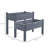 Raised garden bed with two planters-888451164