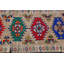 Tapis turc rétro vintage beige Anatolian Herki idéal pour la cuisine et le vestibule Tribal