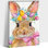 Art mural de lapin de Pâques GUTTATY, décoration murale de photos de lapin de Pâques au printemps, décorations murales de fleurs de lapin et de printemps, impressions de Pâques pour le salon, la chambre à coucher, la chambre d'enfant, la chambre de bébé prête à être suspendue 12 po x 18 po
