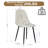 5-Piece Extendable Dining Table Set for 4-8 with Upholstered Chairs-690550191-690550188