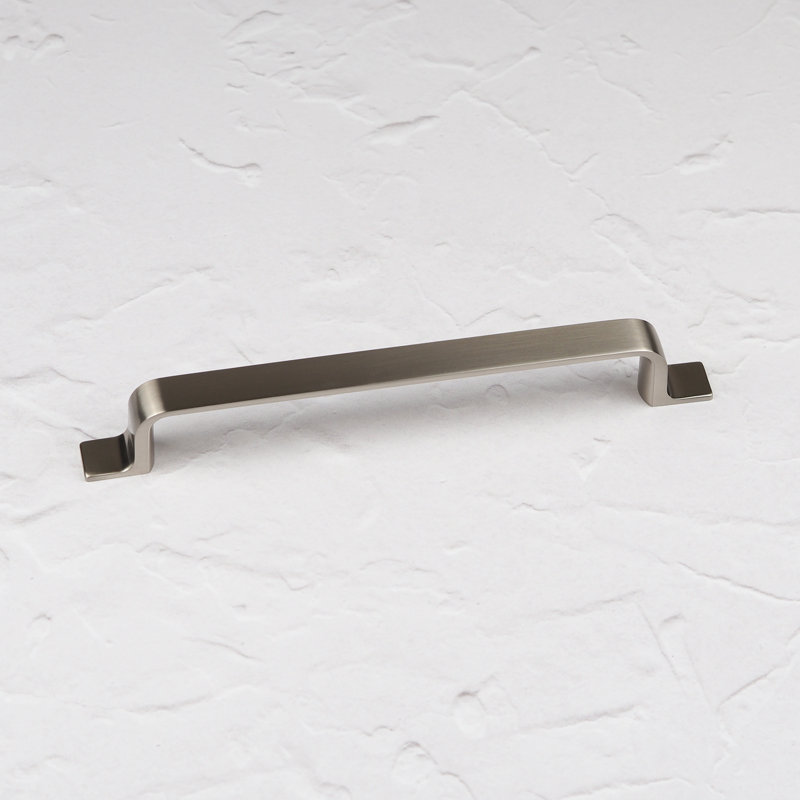 Strap Style Bar Handles in Multiple Finishes, Brushed Nickel, 160mm