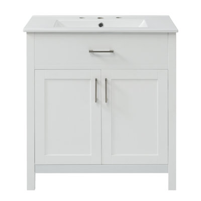 Meuble-lavabo sophistiqué avec rangement abondant pour les espaces compacts