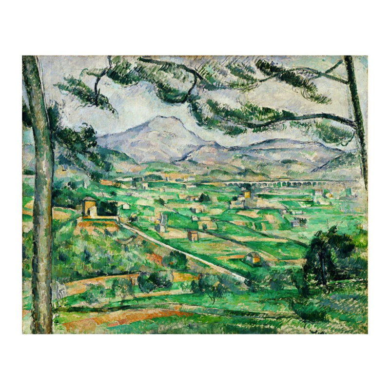 Mont Sainte-Victoire par Paul Cézanne - Estampe numérique, H 22 po x l 28 po