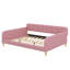 Lit de jour recouvert de tissu avec pieds-995999100-995999101