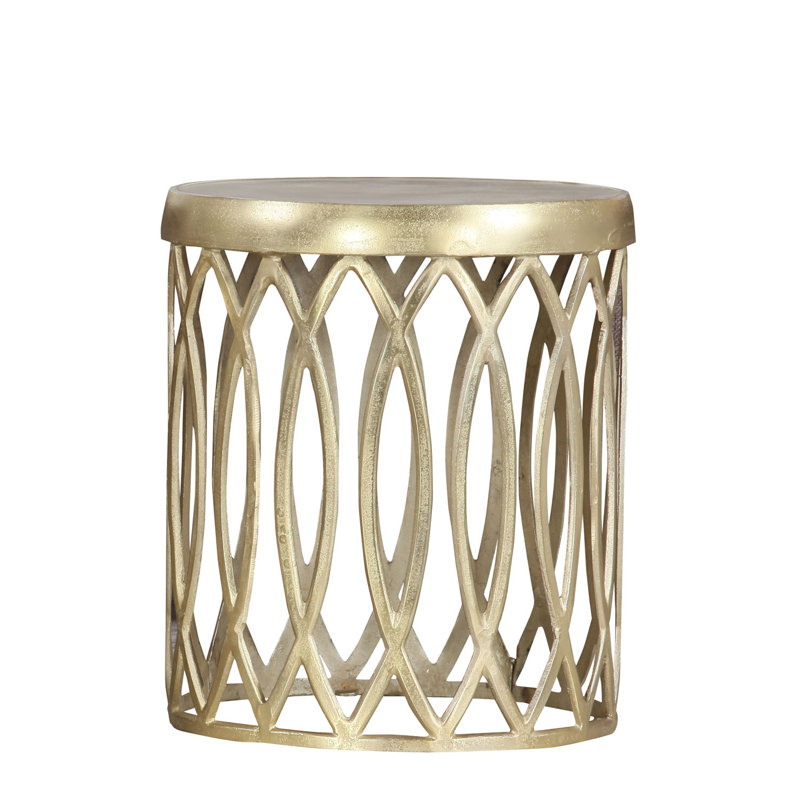 Alfred End Table, Copper coloured, 54cm H x 46cm W x 46cm D