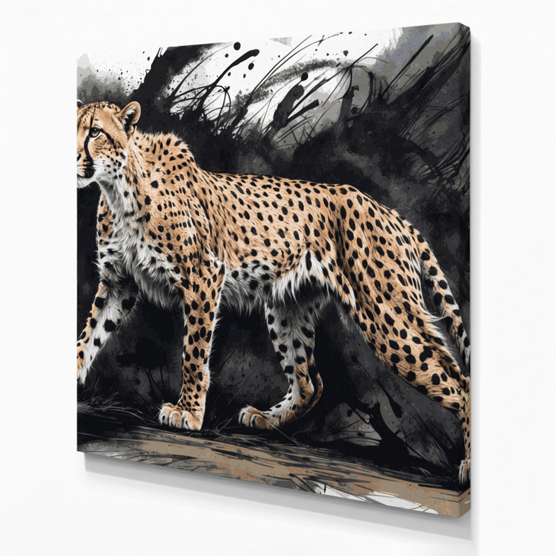 Art mural sur toile, "Big Cats", H 12 po x l 12 po