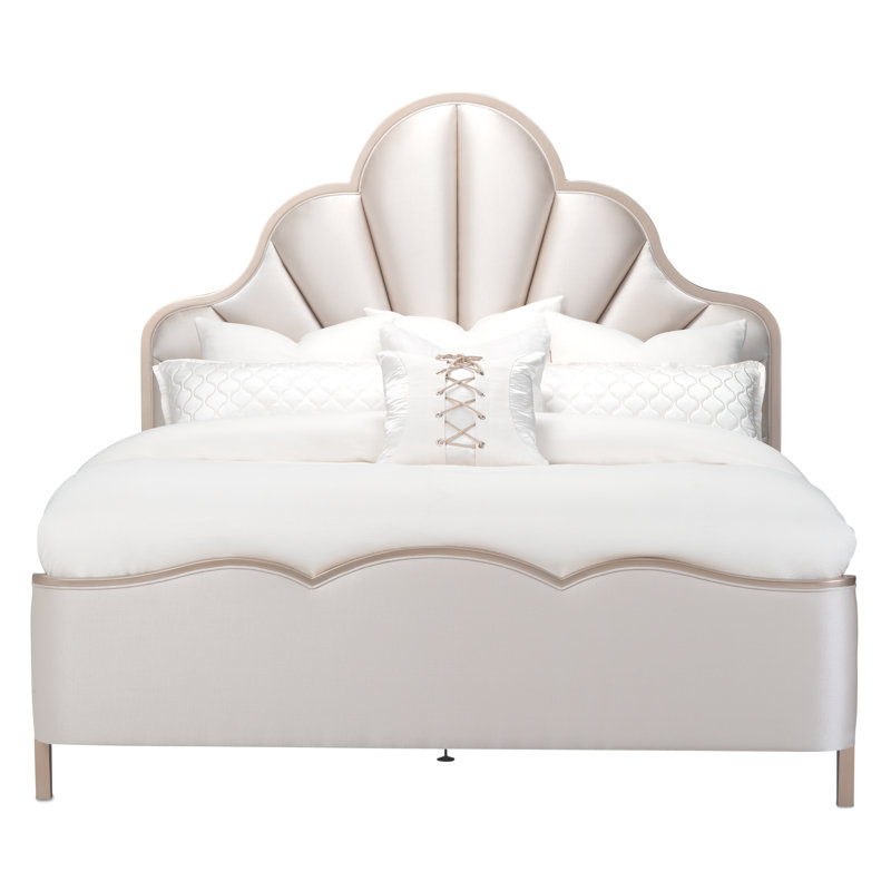 Malibu Crest Upholstered Standard Bed, Queen