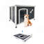 Grande niche pour chien en bois, cage extérieure imperméable, chenil coupe-vent et chaud facile à assembler