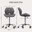 Muskoka Swivel Desk Chair Faux Leather With Adjustable Height, UKFR Certified-219053792