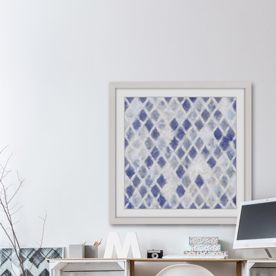 Blue And White Diamonds