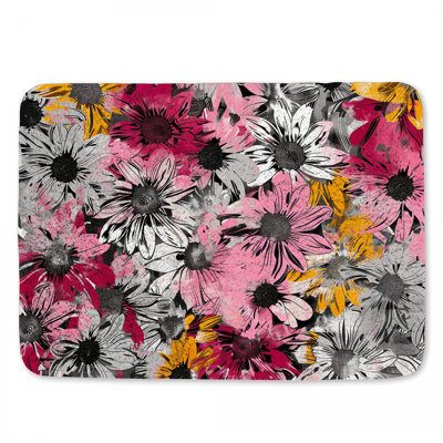 Tapis de bain floral