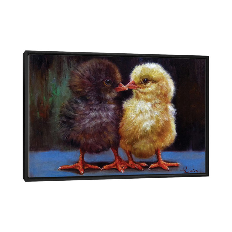 « the baiser », reproduction sur toile, Toile encadrée noire, H 8 po x l 18 po x P 26 po, Pas de tapis