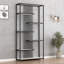 Étagère de rangement de luxe à plusieurs niveaux, présentoir à cosmétiques et armoire de présentation de bureau-130131094-130131096