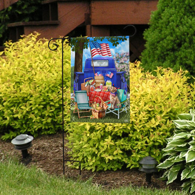 All American Picnic Garden Flag