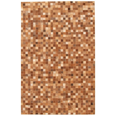 Kumail Cowhide Patchwork Indoor Rug