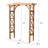 Lachezar 60.43'' W x 20.87'' D Solid Wood Arbor in Natural