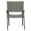 Élément de patio gris - chaise de salle à manger moderne en maille confortable